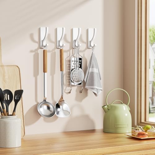 pickpiff Adhesive Wall Hooks for Coat/Towel, Hold 13LB - Image 6