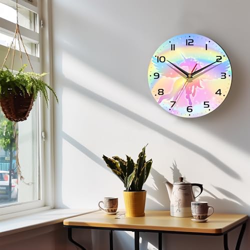Wall Clock, 10 Inch Silent Non-Ticking Home Kitchen Decor, Battery Operated - Image 6