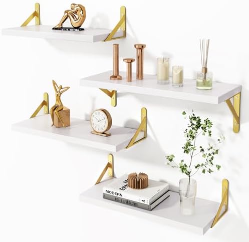 YGEOMER 4 Different Sizes Floating Shelves by YGEOMER