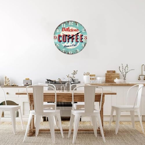 XFM Big Retro Coffee Wall Clock - Image 4