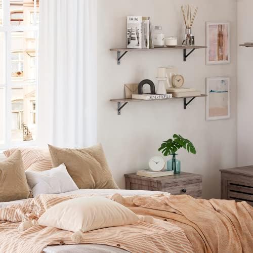 DINZI LVJ Wall Shelves, 23.6" Long Floating Shelves - Image 5