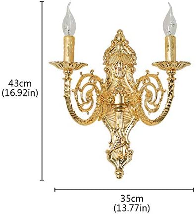 Aiwen Wall Lights 2-Light Wall Sconce Crystal Candle Wall-Lamp Corridor Living - Image 3