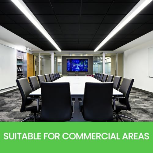 24 PCS 24 x 24 Inch Black Drop Ceiling Tiles, 2 x 2FT PVC Smooth Ceiling Panels - Image 4