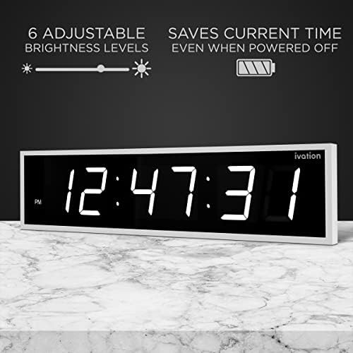 Ivation Oversized Digital Wall Clock - Image 4
