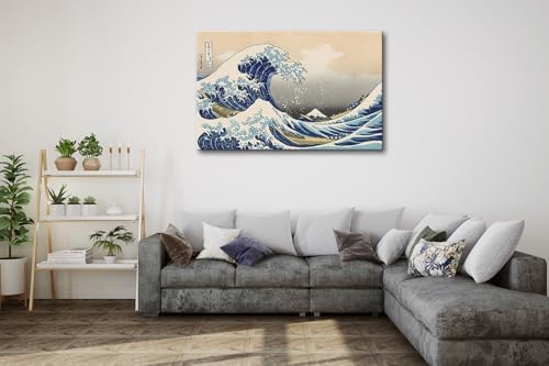 msspart The Great Wave off Kanagawa by Hokusai Canvas Wall Art Japanese Classic - Image 6