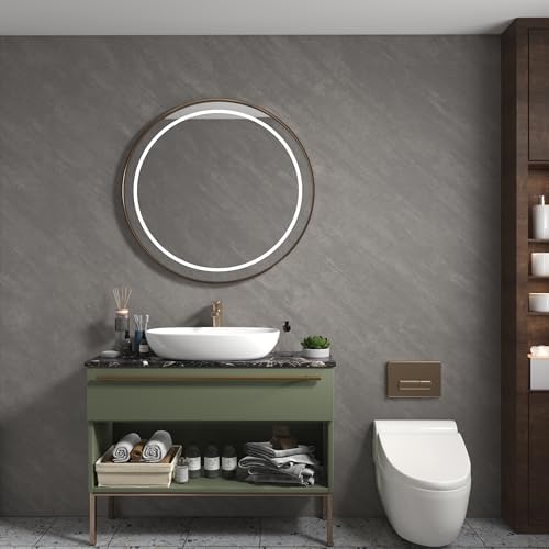 3yecao 31"×591" Large Extra Wide Thick Grey Concrete Wallpaper Peel and Stick - Image 3