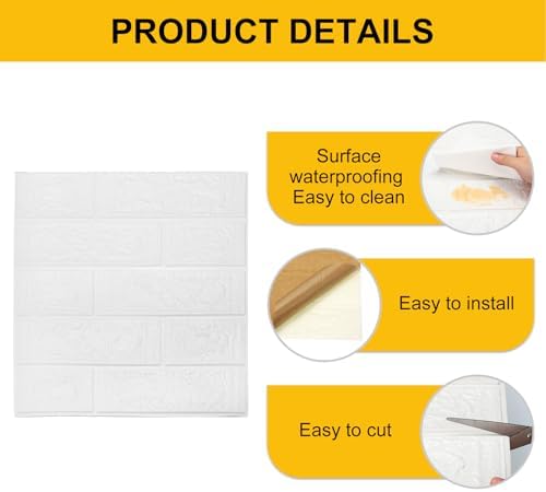 uxcell 3D Wall Panels Peel and Stick - Image 3