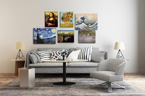 weiyiart Mona Lisa Canvas Art Print Stretched Painting Picture Poster Giclee - Image 7