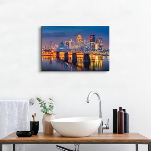 Modern USA Cityscape Canvas Wall Art - Image 4