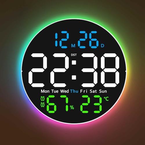 10 Inch Large Digital Wall Clock by GLOKUUCA