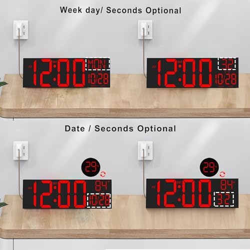 JALL 30" Massive Digital Wall Clock - Image 3
