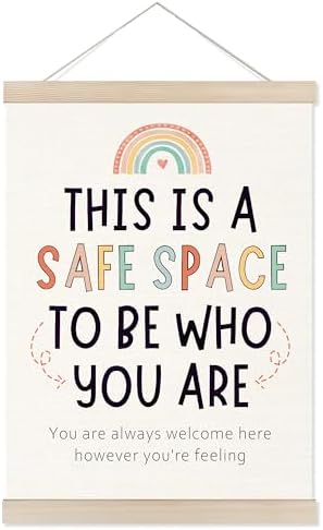 Welshower Boho Rainbow Classroom Safe Space Poster Hanger Frame, Calming Corner by Unknown