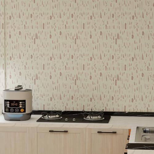 GloryTik Cream Geometric Peel and Stick Wallpaper ，Modern Self Adhesive - Image 7