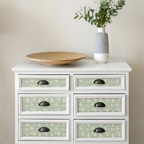 Main Street Peel and Stick Wallpaper Sheets, Block Print Floral - Image 5