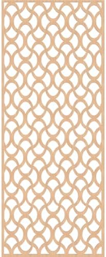 Resort Decorative Pierced Fretwork Wood Wall Panels, 25 3/8"W x 64 3/8"H x 1/4"T - Image 4