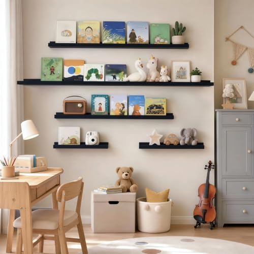24inch Long Floating Shelves for Wall Decor, 3-Set Shelves - Image 7