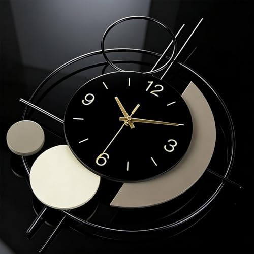 Wall Clock with Pendulum, Silent Quality Quartz Battery Operated, Large Wall - Image 2
