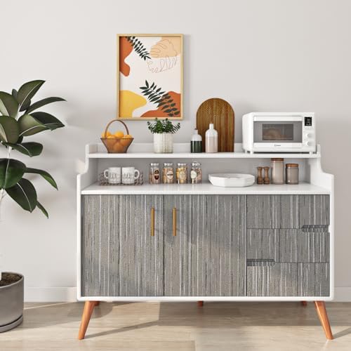 FunStick Thick Grey Grasscloth Wallpaper Peel and Stick Textured Faux - Image 4