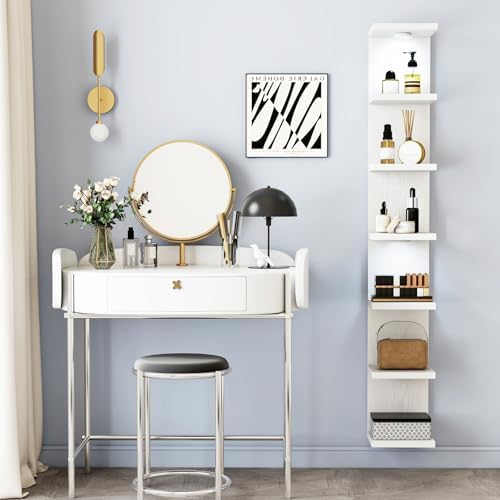 Fixwal 7 Tier Wall Shelf with LED Lights Lack Shelf - Image 2