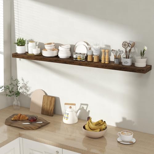 Acovy 55 Inch Floating Shelves for Wall 1 Pack, Wall Mounted Floating Shelf - Image 2