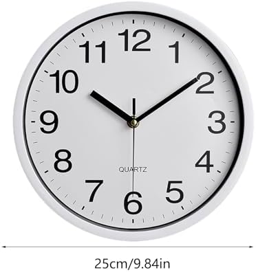 Wall Clock Large, Nonticking Decorative Classic Wall Clock Decorative, Battery - Image 2