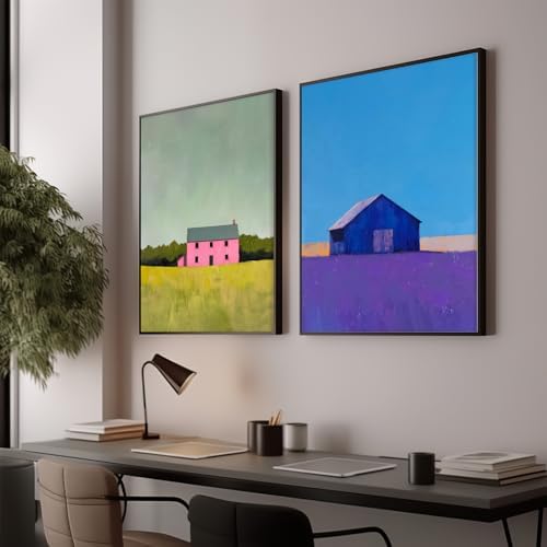 Landscape Wall Art Set of 2 Modern Farmhouse Poster 16x24 Inch Unframed - Image 2