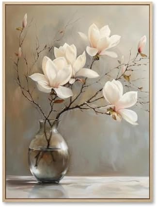 daktenn Floral Canvas Wall Art Bathroom Wall Art Pictures Wall Decor Home Decor by DakTennWallArt