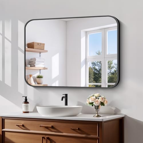 Koonmi Bathroom Wall Mirror, 24x36 Inch Large Vanity Mirror by KOONMI