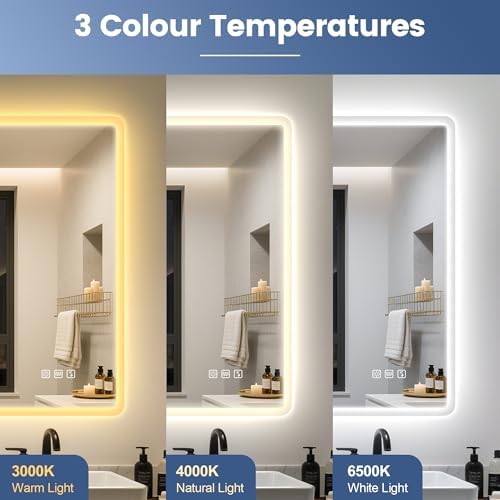 STARLEAD 24"x32" LED Bathroom Mirror - Image 5
