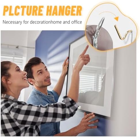 FURHUA 30pcs Aeneous Super Hook Picture Hangers and Office Pack, Drywall Hooks - Image 3