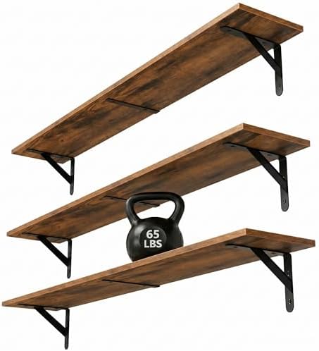 WOPITUES Long Wall Shelves 40″W x 8″D, Floating Book Shelves Max Load 65lbs by WOPITUESOfficial