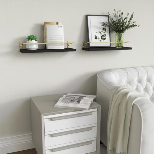 RICHER HOUSE Floating Shelves Bathroom, Small Wall Shelf Over Toilet 2 Set - Image 7