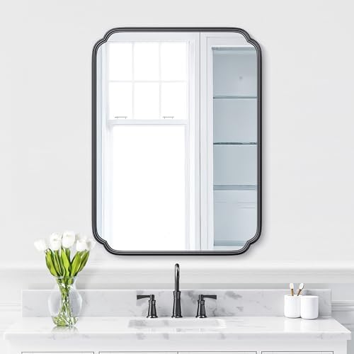 Ferytange 28"x36" Black Bathroom Mirror by FerytangeHome