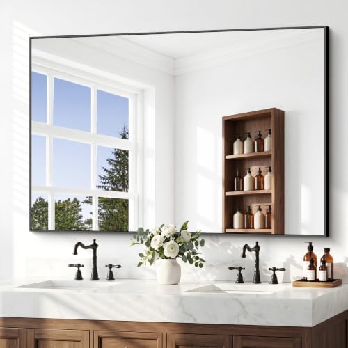 BONEWEI Bathroom Mirror, 32x48 inch Bathroom Mirrors by BONEWEI