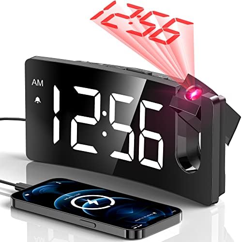 Projection Alarm Clock, Digital Clock by GOLOZA