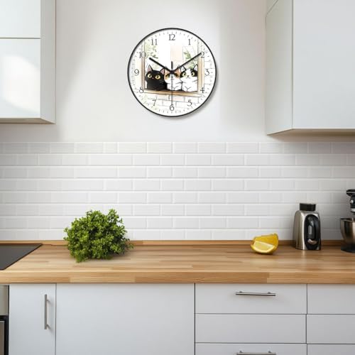 8 inch Decorative Wall Clock Battery Operated - Image 6