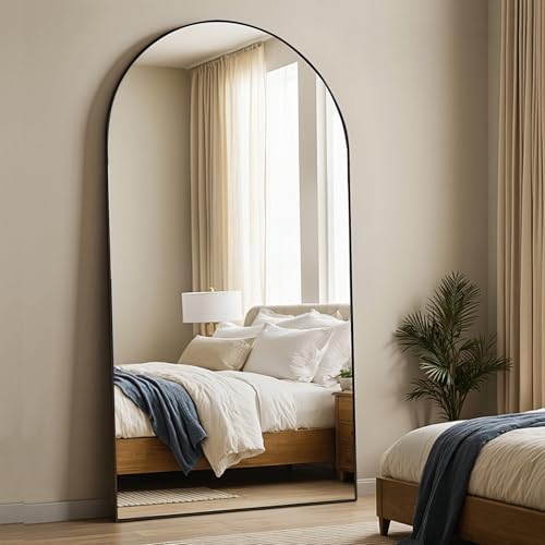 MISSDAY Large Arched Full Length Mirror, Floor Mirror Long Free Standing by MISSDAY