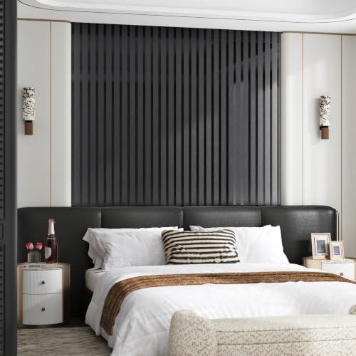 Black Wall Panels Self Adhesive Sound Proof Foam Panels - Image 2