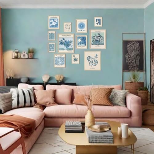 Aroutde Light Blue Wall Art Matisse Modern Wall Decor Coquette Aesthetic Blue - Image 6