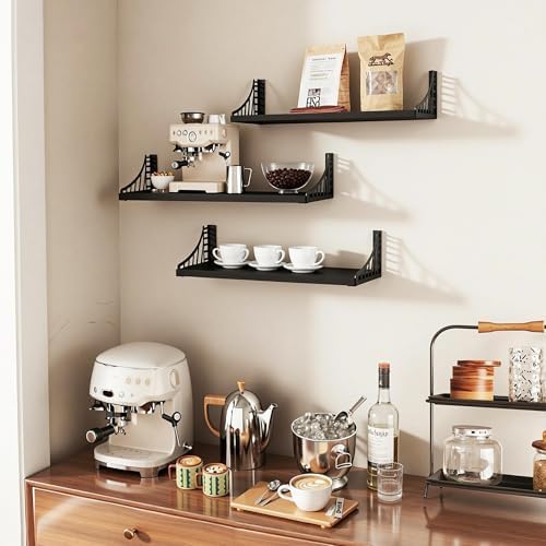 SRIWATANA Black Bridge Floating Shelves - Image 7