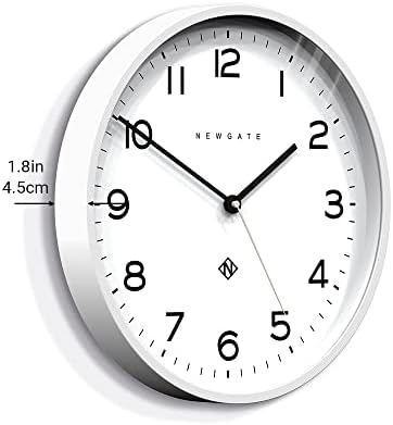 NEWGATE® Number Three Echo Wall Clock | Modern Round Clock | 14.5 inch | White - Image 5
