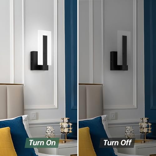 Modern LED Acrylic Wall Sconce, 6000K Cold White Wall Mounted Lamp, Wall Sconce - Image 5