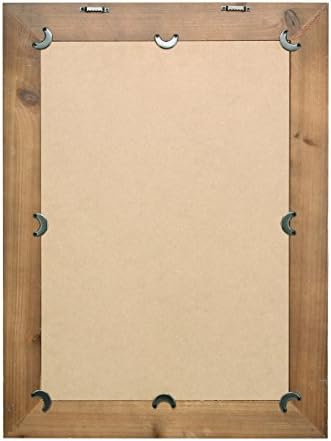 Stonebriar 24" x 18" Rectangle Natural Wood Frame Wall Mirror - Image 5