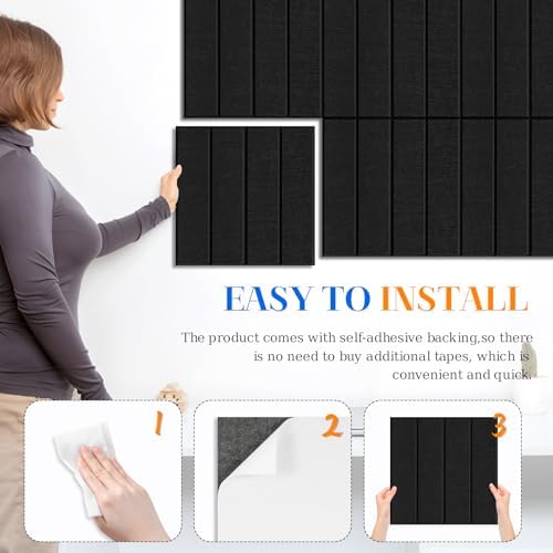 DOLLAR BOSS Felt Cork Board Tiles 6Pcs 12"x12" Bulletin Board - Image 3