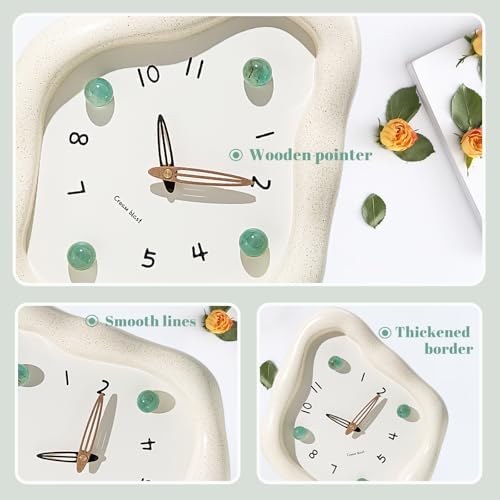 JUSTUP 12 Inch Modern Wall Clock, Creative Rhombus Battery Powered Clock - Image 4