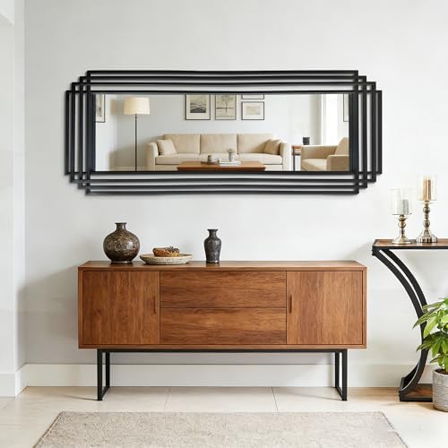 63"x24" Large Rectangle Decorative Mirror - Image 6