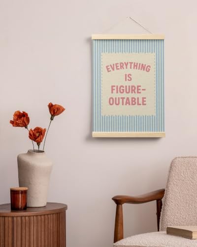 FGFK Everything Is Figureoutable Inspirational Wall Art Poster Hanger Frame - Image 4