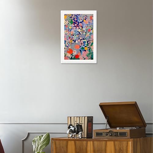 Retro Japanese Floral Poster Abstract Botanical Canvas Wall Art Colorful - Image 4