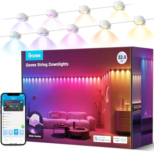Govee Smart RGBIC String Downlights, 32.8ft by Unknown