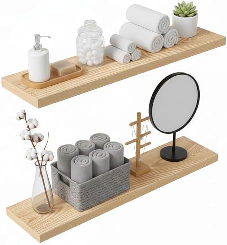 Lufia Floating Wall Shelves, MDF by Lufia